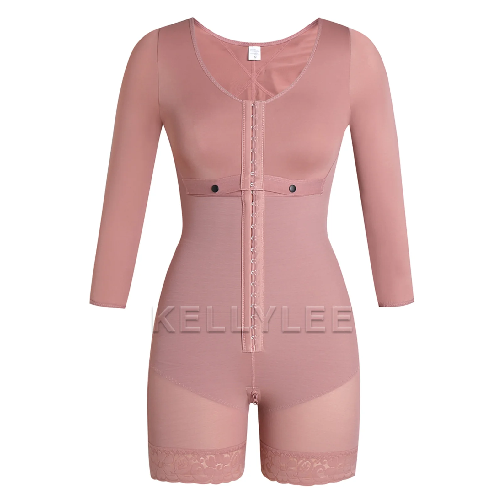 Fat Burning Bodysuit Shapewear for Women Compressing Girdles Thong Tummy Control Soft Seamless Girdles Fajas with Side Zipper