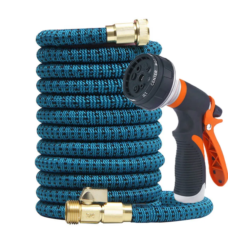 

Расширяемый волшебный садовый шланг 3/4 дюйма, устройство для полива автомойки высокого давления с разъемом, спринклерная головка, без канолов для улицы