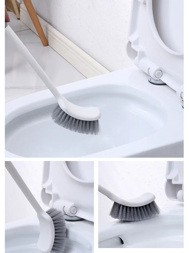 Household extended handle toilet brush for cleaning dead corners. Toilet and bathroom cleaning brushes are directly supplied by