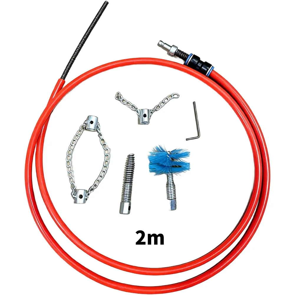 Hand Crank Drain Snake 2m-15m Pipe Clog Remover For Toilet Sink Shower Bathtub Pipe Clog Shower Bathtub Cleaning Tool