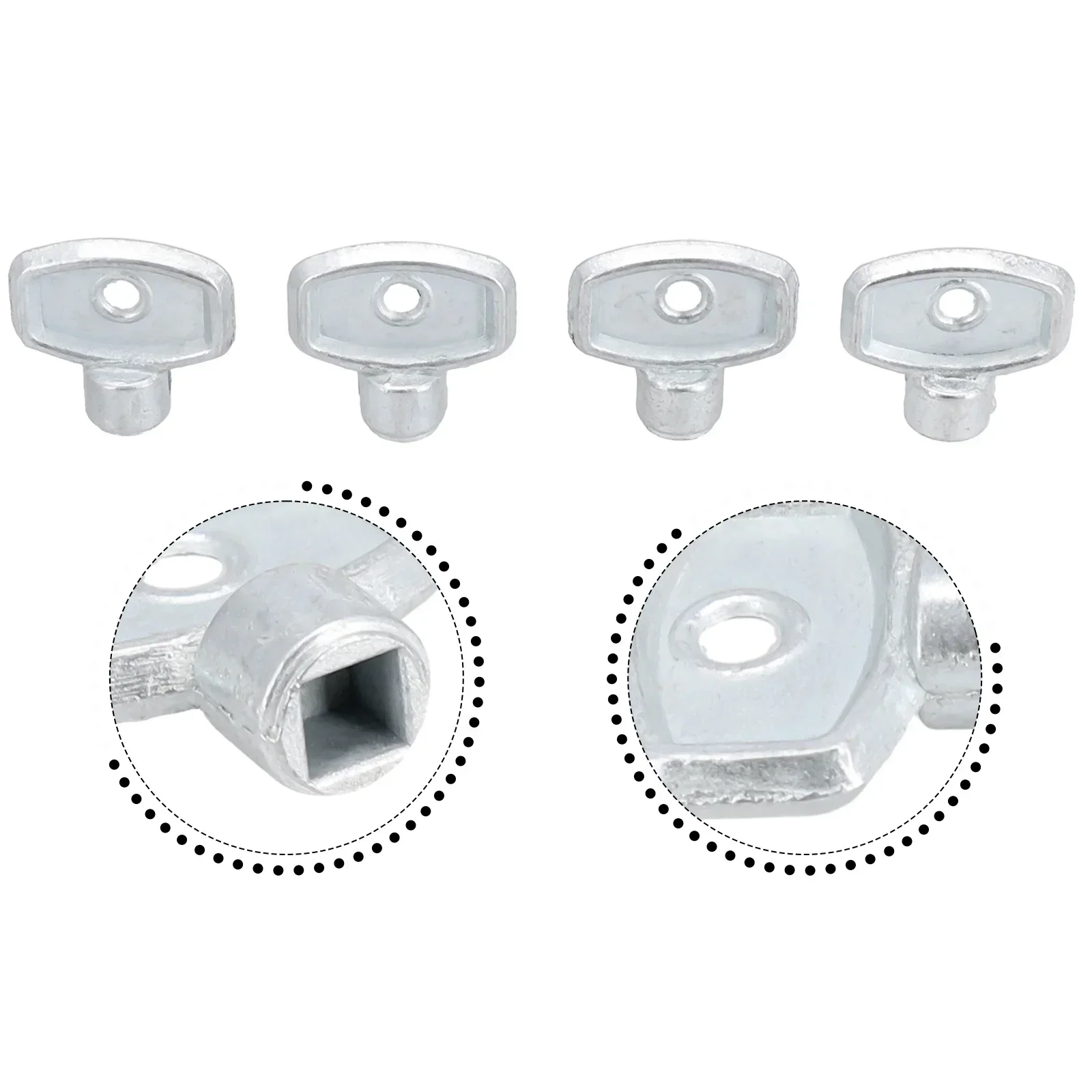 Bleed Wrench Heater Bleed Key Solid Die-Cast Zinc 5mm Inner Square Design Compact Size Durability And Longevity