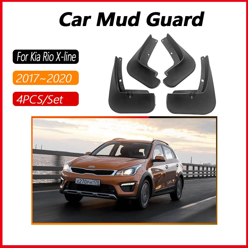 Car Mudflaps For Kia Rio X-line KX Cross 2017 2018 2019 2020 Anti-splash Mudguards Flares Splash Guards Fenders Auto Accessories