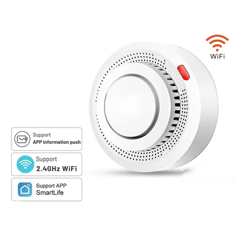 AAAEL-Tuya Wi-Fi детектор дыма коптильня комбинированная пожарная сигнализация домашняя система безопасности пожарный 1 шт.