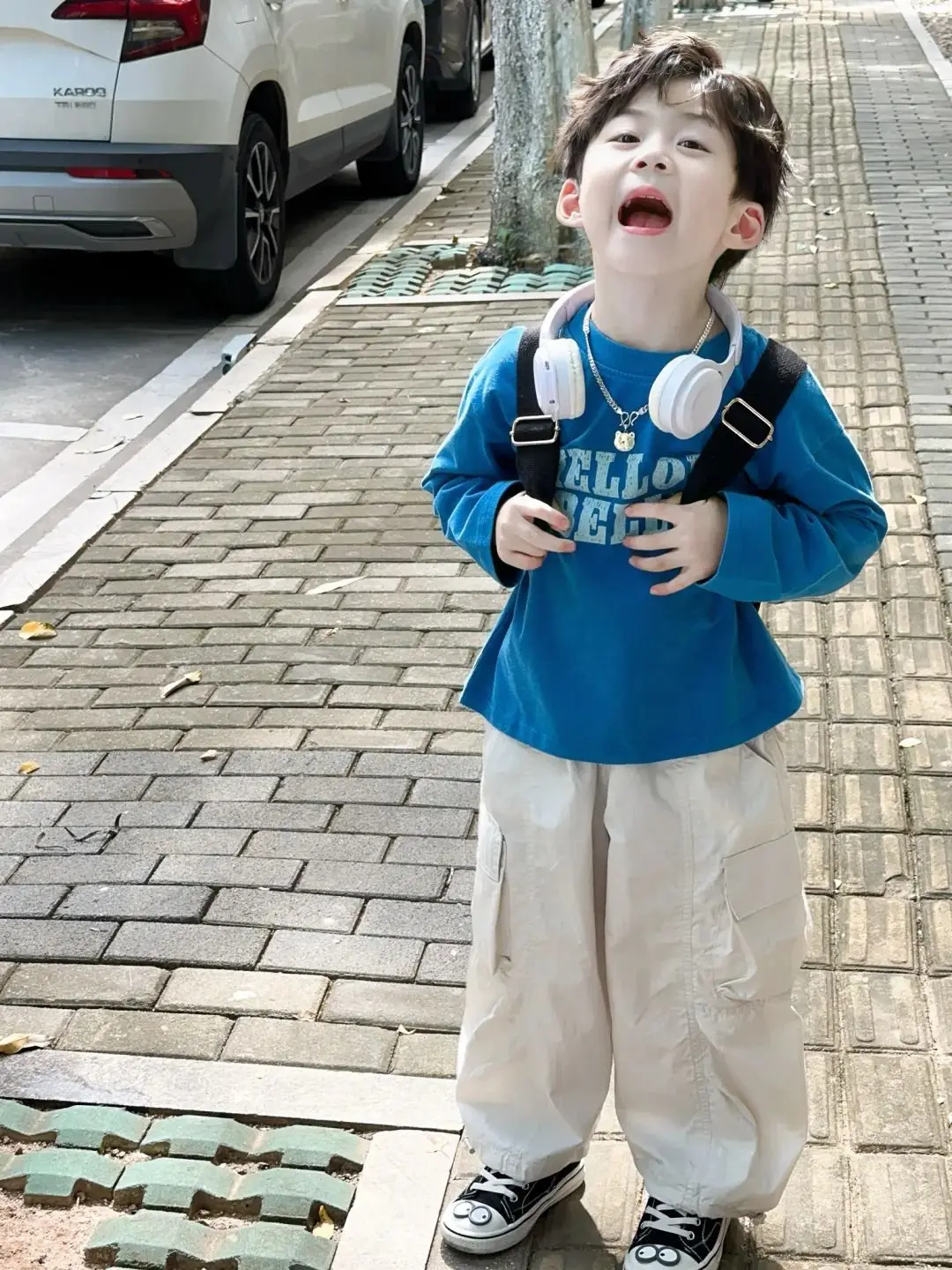 

Boys' Autumn Set New Style Children's Casual Long Sleeve T-shirt Casual Pants Two Piece Set
