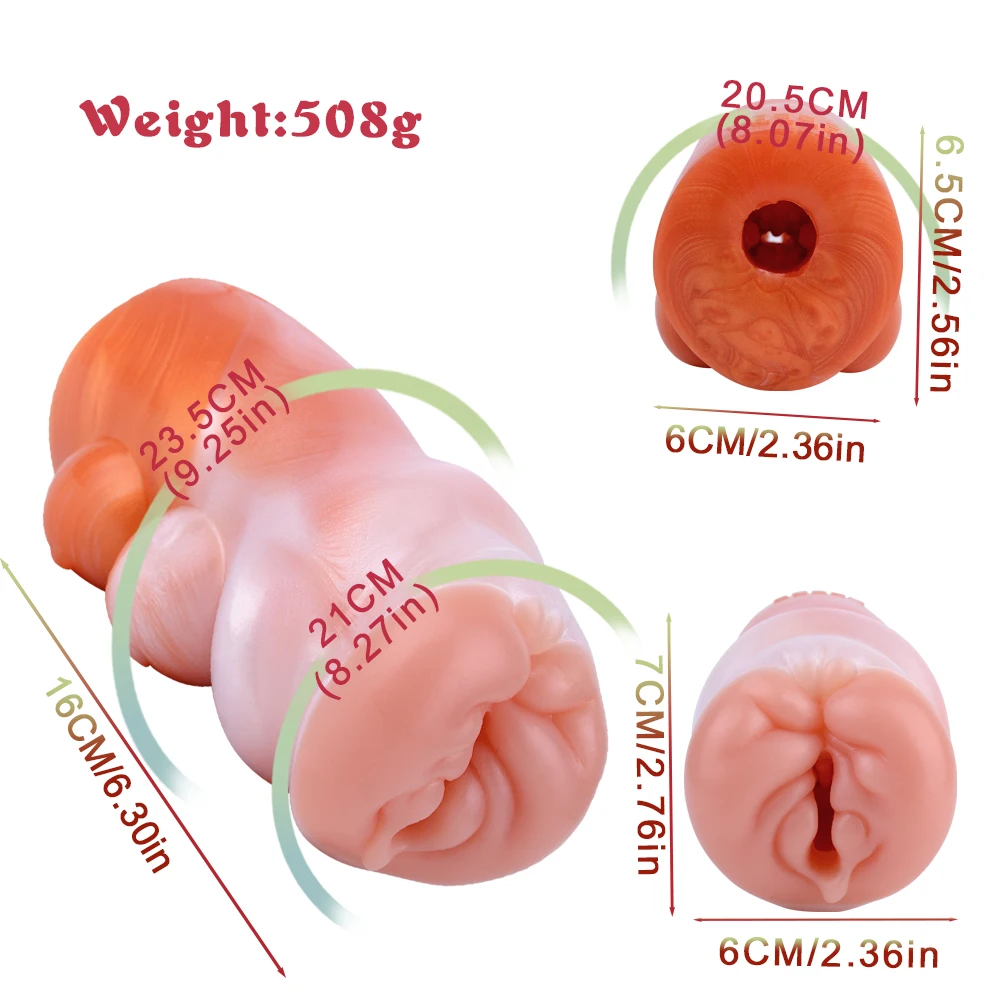 GEEBA 6244 Lifelike Cat Male Masturbator Soft Silicone Pocket Pussy Stroker Sex Toys For Men18+ Realistic Vagina Penis Exerciser