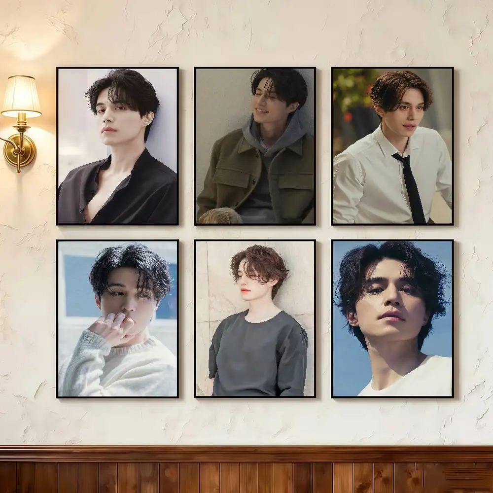 Actor L-Lee D-Dong W-Wook Poster Self-adhesive Art Waterproof Paper Sticker Coffee House Bar Room Wall Decor