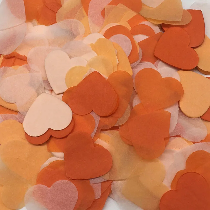 10g/Bag Love Mixed Color Copy Confetti Wedding Party Sprinkle Peach Heart Paper Slices Supplies Throwing Balloon Filled Confetti