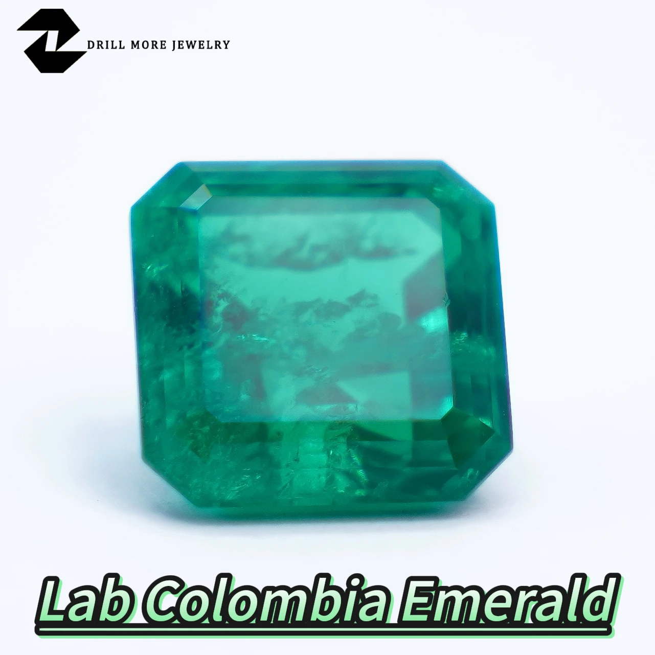 

Lab Grown Colombian Emerald Hydrothermal Loose Gemstone High Quality Emerald Cut Provide AGL Certificate For DIY Jewelry Making