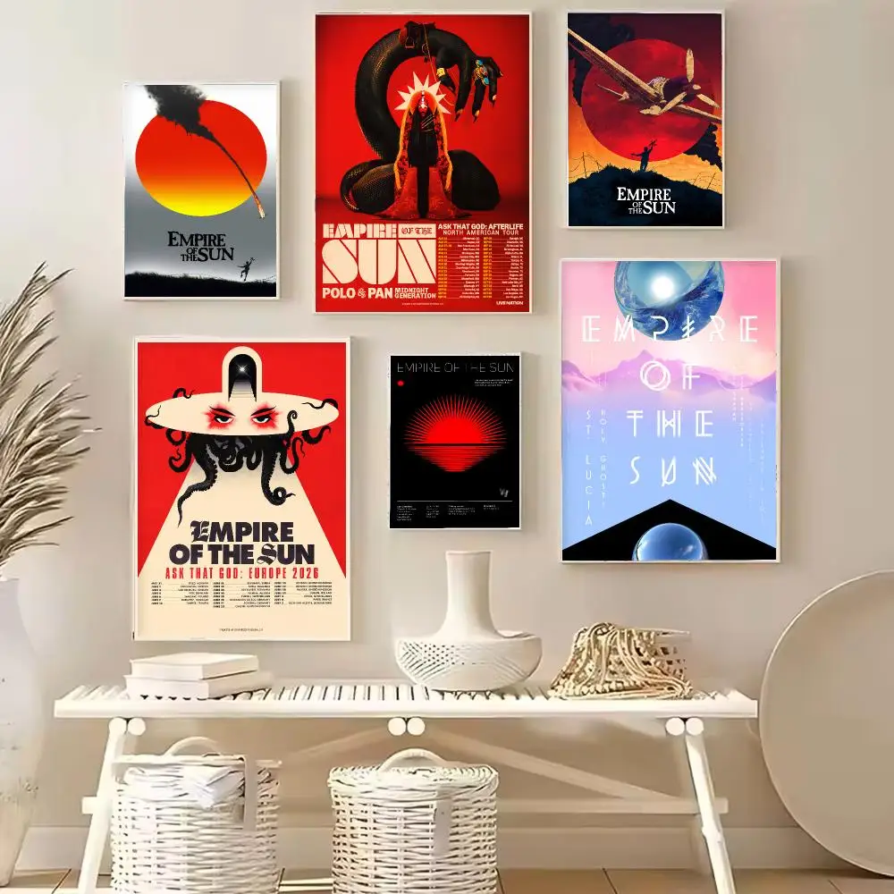 Band E-Empire of the Sun surreal pop Painting Calligraphy Stylish Canvas Poster Wall Art for Home Decor Gift