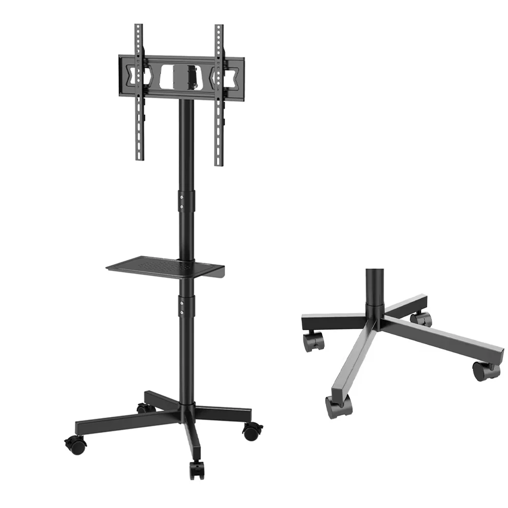 Floor Stand Universal LED LCD Mobile TV Portable TV Cart Trolley Stand Movable With Rolling Wheels VESA 400*400