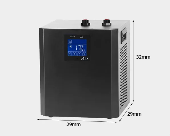 Small Cooling Aquarium Water Chiller Suitable for Both Fresh and Saltwater Use with Compressor and Temperature Control