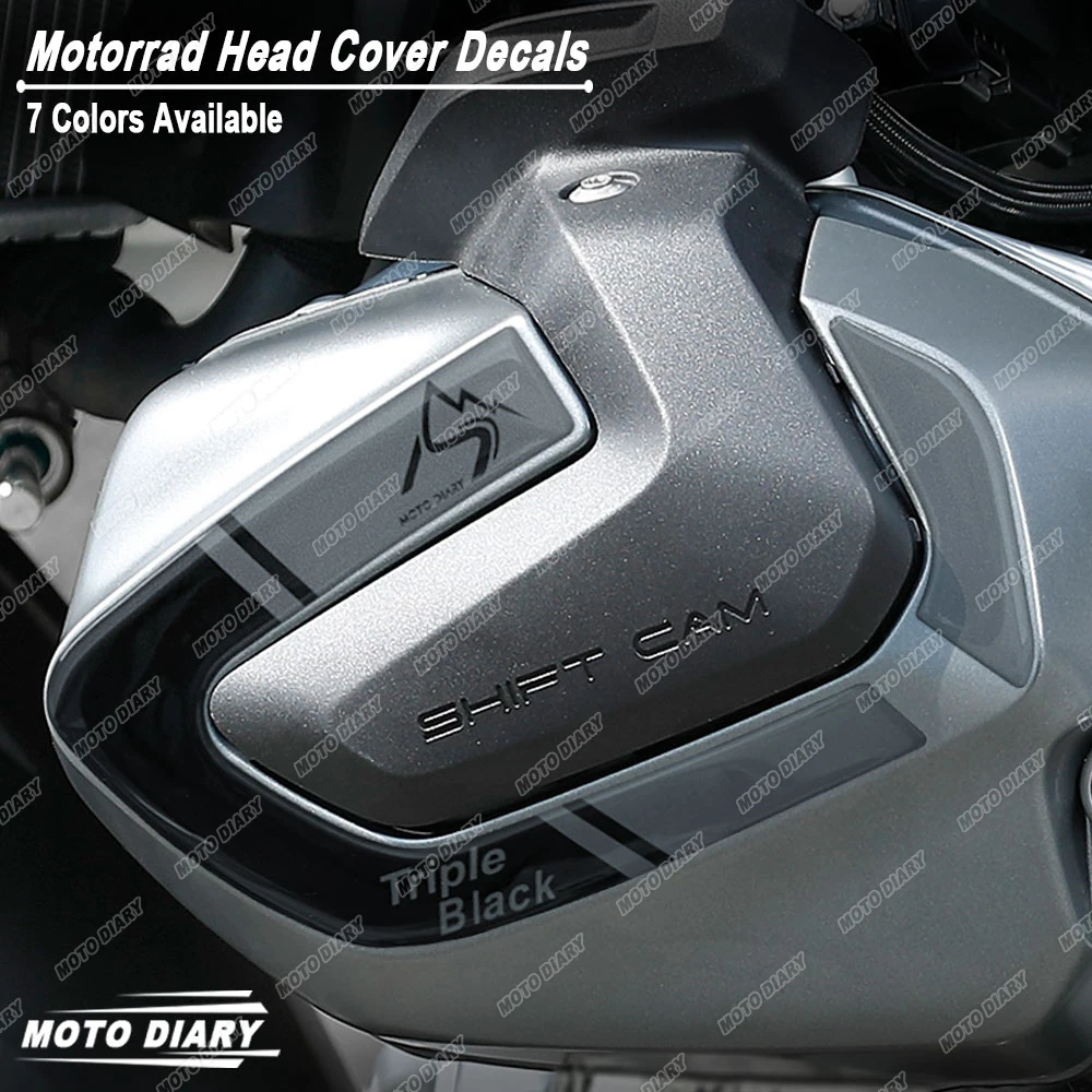 For R1250RS R1250R  R1250GS R 1250 GS Adventure Triple Black 2019-2025 3D Motorrad Cylinder Head Covers Sticker Protection Decal