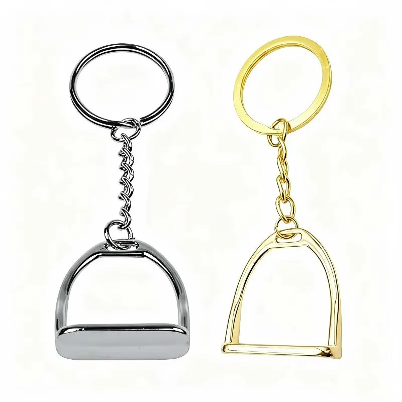 Horse Stirrup Keychain Animal Themed Durable Accessory 1Pcs Unique Souvenir Gift for Horse Riding Enthusiasts Adults