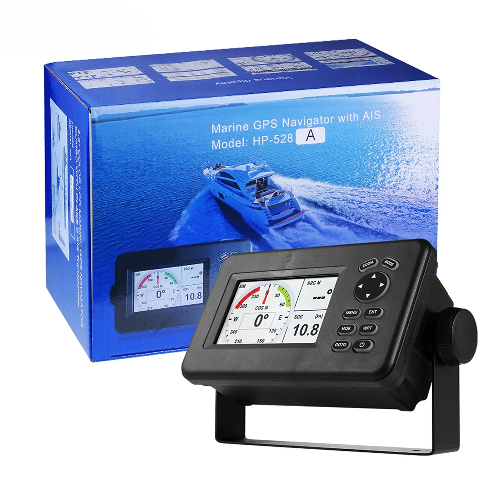 HP-528 4.3-inch Marine GPS SBAS Navigator Locator W Display Function Ship Boat Marine GPS Navigator