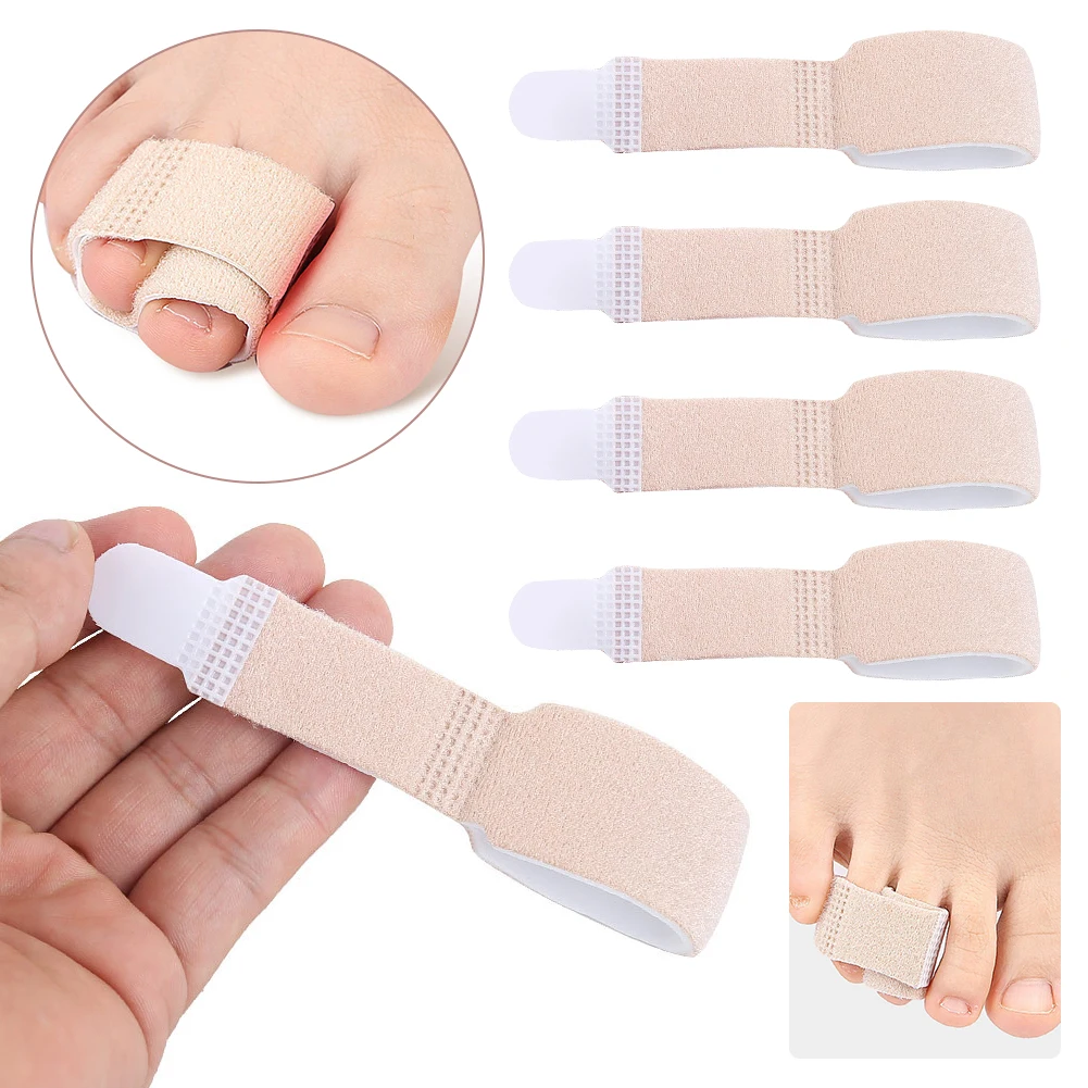 4Pcs Overlapping Toes Corrector Improve Foot Health Curled Toes Straighteners Brace Orthopedic Separator for Broken Crooked Toes