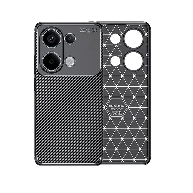 Luxus Fall Für Redmi Hinweis 13 Pro Globale Abdeckung Redmi Hinweis 13 Pro Funda Coque Carbon Fiber Zurück Fall Redmi Hinweis 13 pro 4G