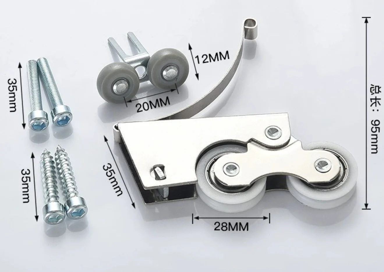

Для раздвижных дверей, вогнутый шкив, железные роликовые колеса, бесшумное управление, нейлоновое колесо, удобная упаковка, обустройство дома