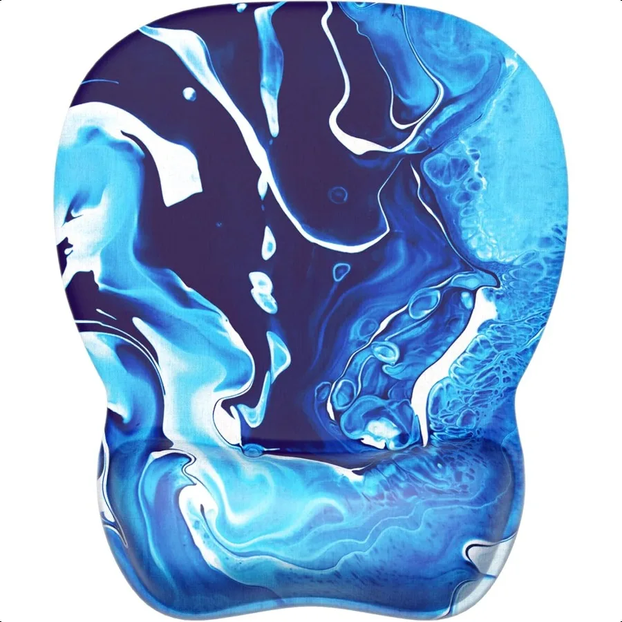 

Эргономичный коврик для мыши с гелевой подставкой для запястья Удобный коврик для мыши с гладкой поверхностью порт запястья и нескользящей полиуретановой основой для облегчения боли