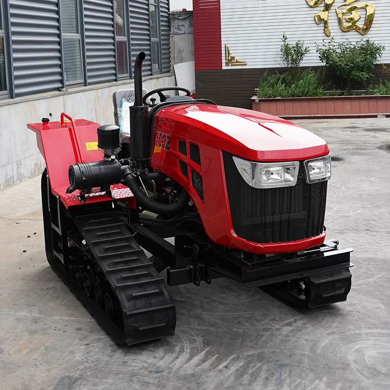 Agricultural machinery, tracked cultivator, diesel multifunctional planter, remote-controlled tracked tractor, hot selling25HP
