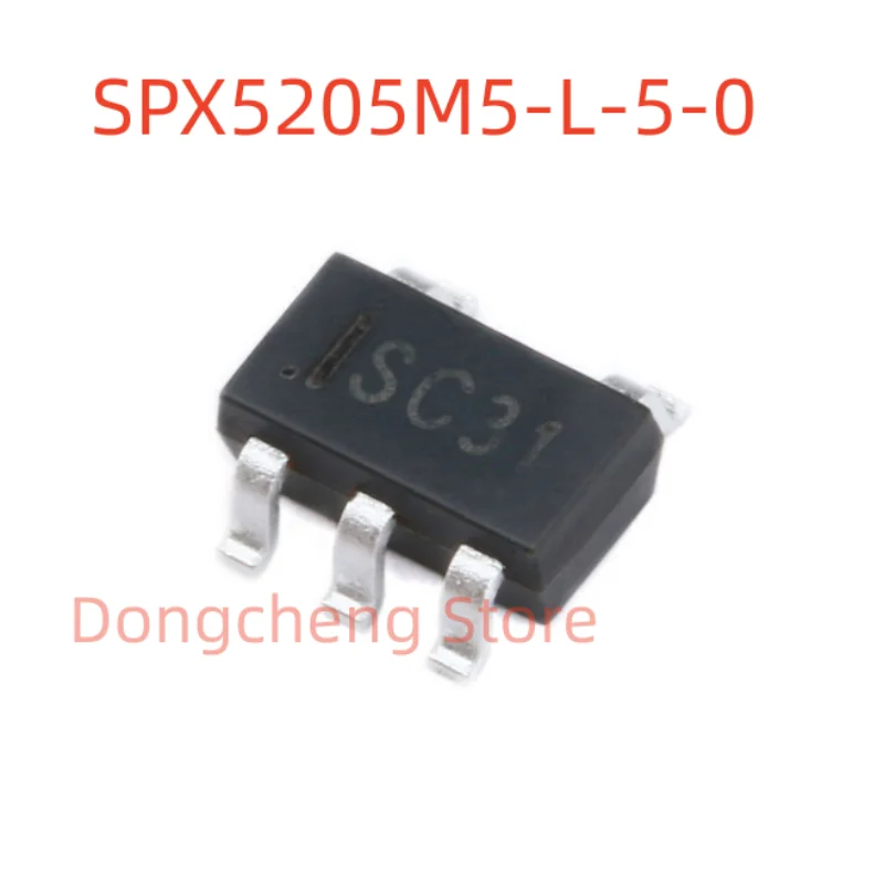 20pcs/lot SPX5205M5-L-5-0 SPX5205M5 Linear Voltage Regulator IC Positive Fixed 1 Output 150mA SOT-23-5