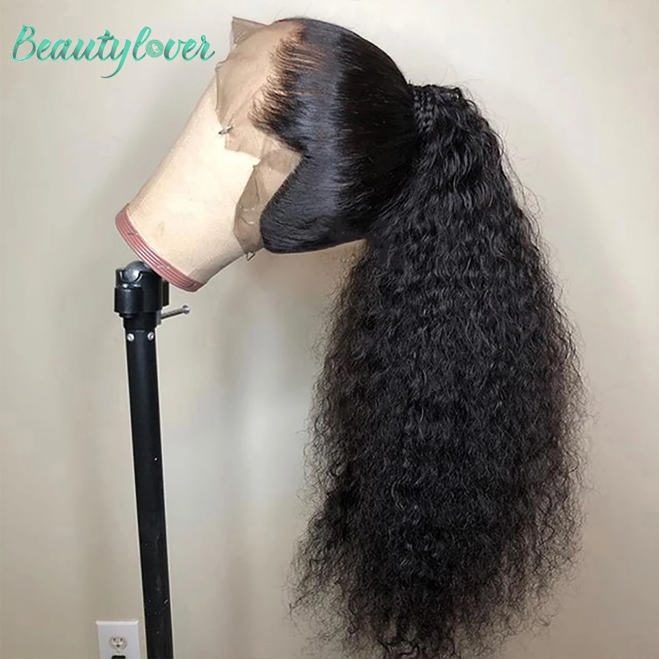 Wig renda rambut manusia 360 Wig keriting Jerry pra pencabutan 30 32 34 inci transparan 13x4 Wig Frontal renda Wig keriting keriting keriting cantik