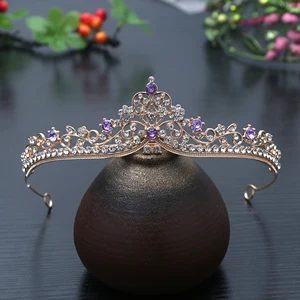 1pc Exquisite Fashion Princess Crystal Hair Crowns Headband Girls Bridal Prom Crown Wedding Party Accessiories Hair Jewelry
