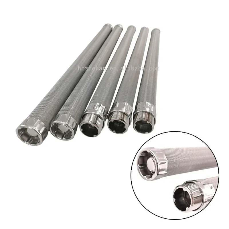 Stainless Steel Filter Element Metal Cartridge Customized Filter Stainless Mesh Separator Particles Chemical Caustic Viscous