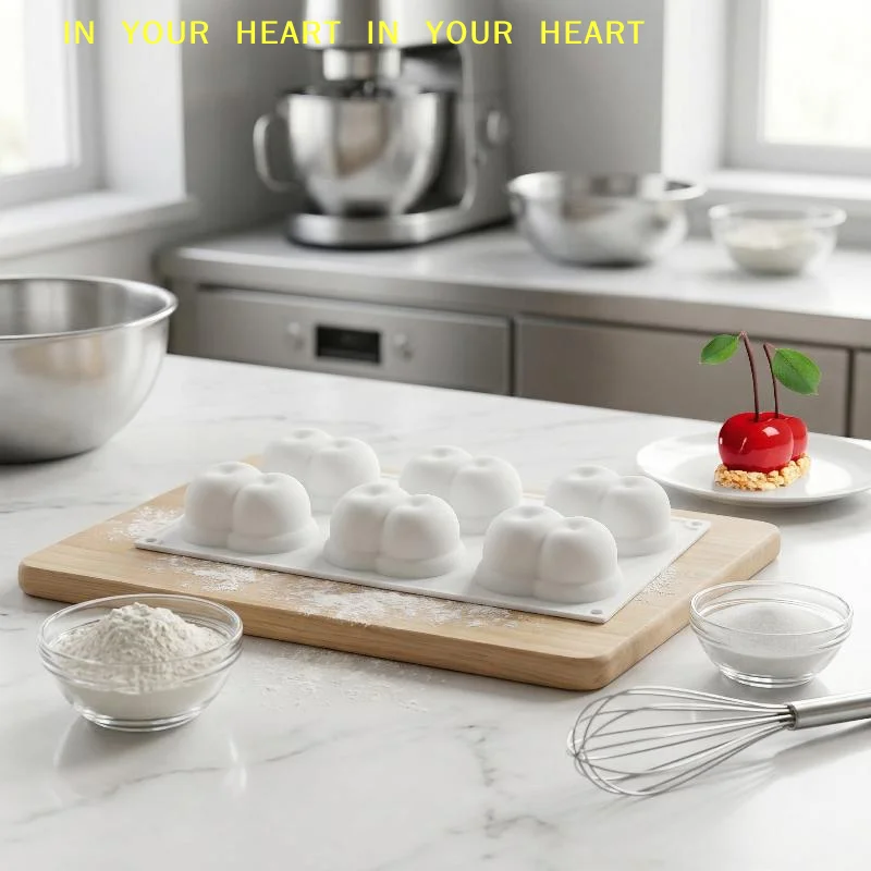 【X】Food Grade Silicone Mousse Cake Mold Cherry French Fruit Shape for Professional Baking Party Pastry Kitchen Use