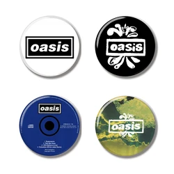 44MM Oasis Band Album Logo Pin Soft Button Pin Jewelry Creative Badge Cartoon Brooch Lapel Pin Bag Backpack Hat Decoration