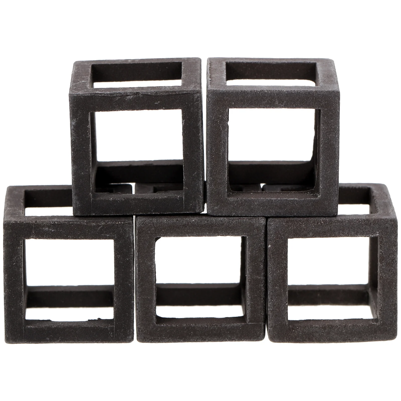 

5Pcs Aquarium Habitat Square Pottery Fish Tank Decor Shrimp Rest Hiding Ornament Fish Tank Habitat Square Decor