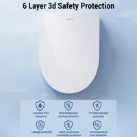 Smartmi Toilet Seat Lid Cover 2S(CN Version) with NightLight, 4 Cleaning Modes Smart Heating Toilet Cover Warm Air Drying