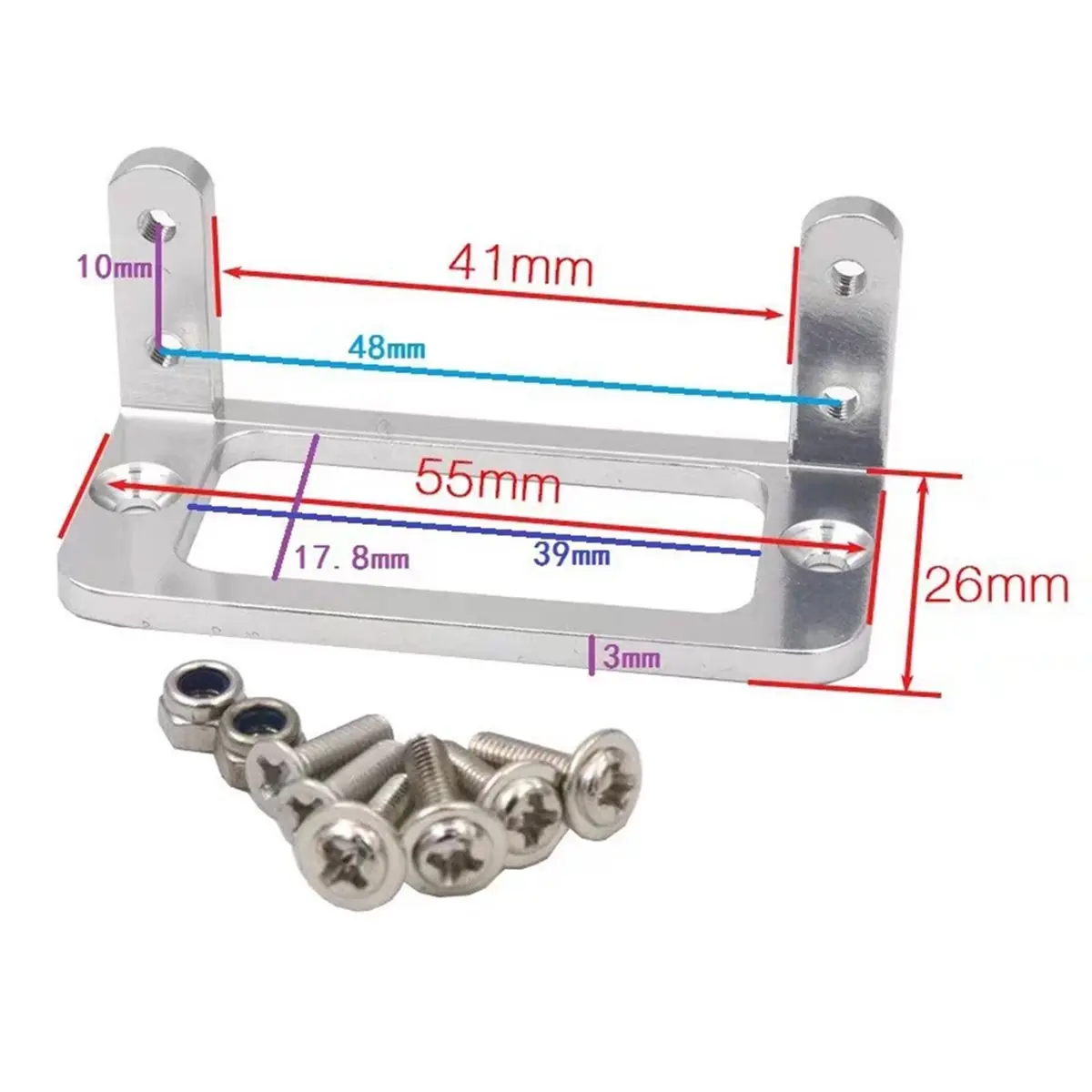 update. 1pc Servo Holder Servo Mount CNC Aluminum Alloy for RC Boat Car Airplane Servo