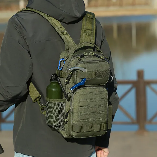 Tactical backpack small multifunctional tool storage military style outdoor hiking, hiking, fishing backpack