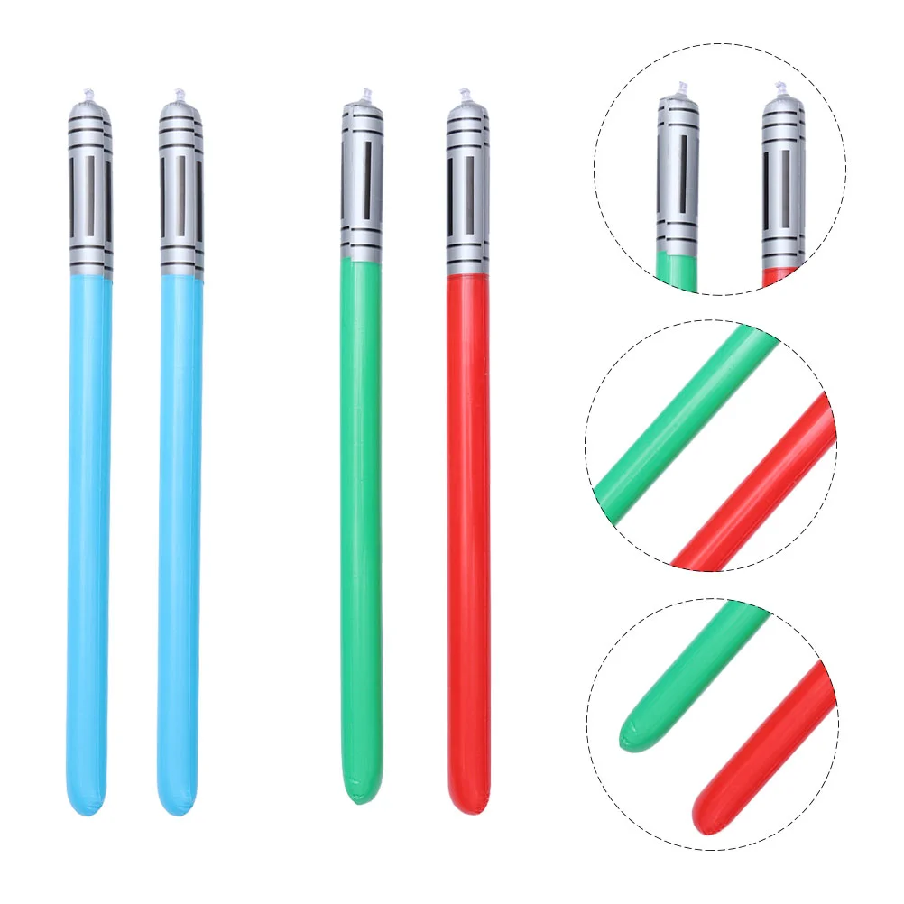 

4 Pcs Children Party Props Inflatable Lightsaber Kids Toy Pvc Creative Sword Toys Children Party Props Festive Supplies