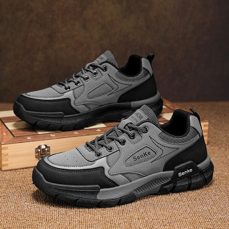 

Повседневная обувь, мужские осенние кроссовки, зимняя спортивная обувь для мужчин, ботильоны, нескользящие уличные ботинки возврата в древние ботинки, новинка