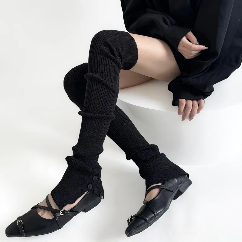 

Зимние гетры Наколенники Высокая трубка с пуговицами Длинные носки-трубы Многослойные носки выше колена