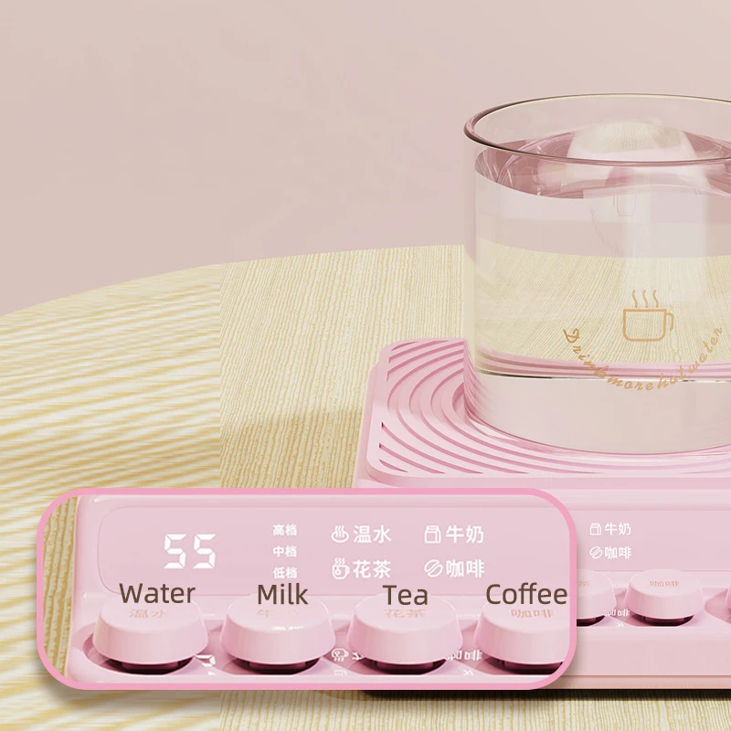 40W Cup Heater Coffee Mug Warmer Heating Pad Warming Coaster for Tea Water Milk 3 Temperature Adjustment Drink Food Heater220V