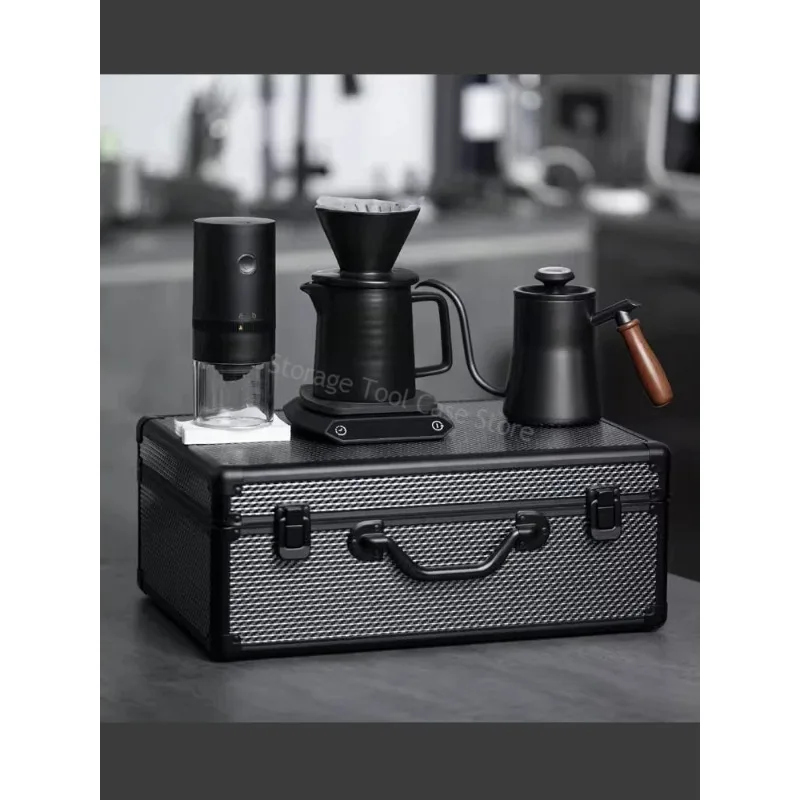 Aluminum Tool Box Large Equipment Instrument Case Storage Box Suitcase Hardware Display Box Toolbox Portable Tool Organizer
