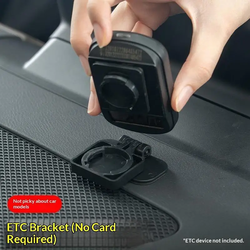 New Universal Car Adhesive-Free Mount Base Removable Dashboard Holder For GPS Tracker Dash Cam Parking Pass Toll Tag Transponder