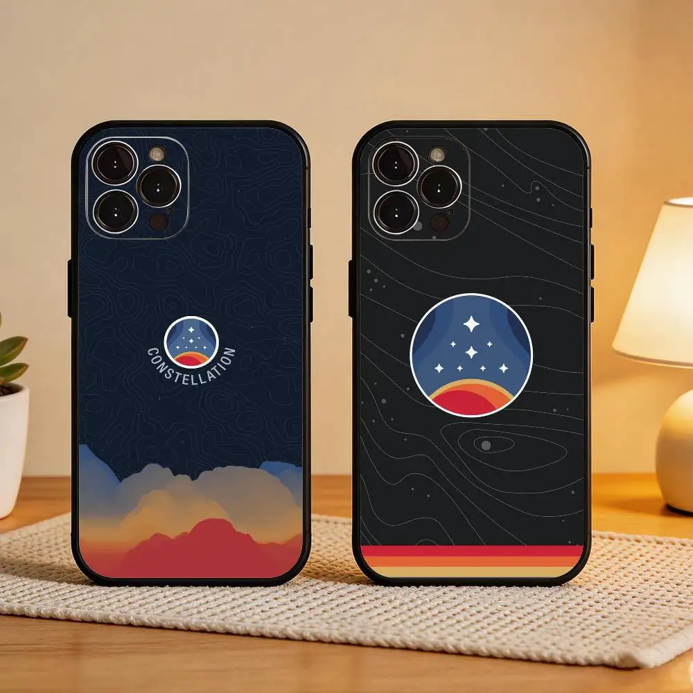 

S-StarfieldS Game Phone Case For iPhone17 16 15 14 13 12 11 Pro Max Plus,5G Soft Black Case