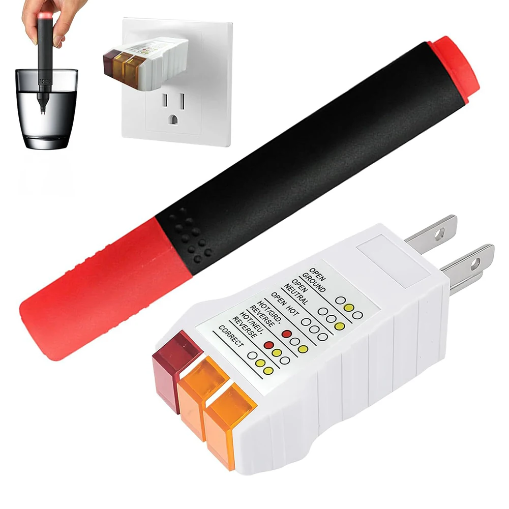 Ground Tester，socket Tester Conductivity Test Pen For Grounding Mats Carpets For Earthing Sheets, Mats, Blankets ﻿