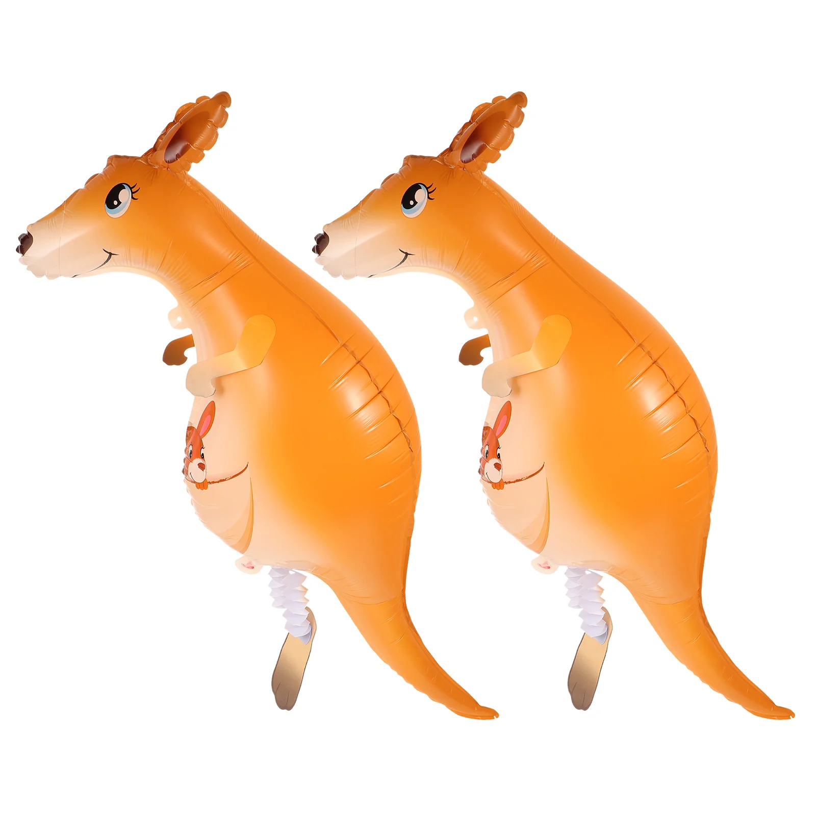 

2 Pcs Birthday Decoration Helium Party Boy Foil Balloons Farm Animal Toys Wildlife Walking Decorate Baby