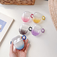 Gradient Colors For xiaomi redmi airdots 3 pro and xiaomi redmi buds 3 pro transparent soft Shell Bluetooth earphone case Hook