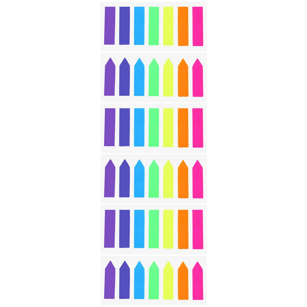 

Colored Sticky Tabs Self Adhesive Reading Fluorescence Page Markers Book Supply Notes Stickers Highlight Strips Learning
