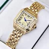 New Women Watch Light Luxury Brand Business Gold Stainless Steel Ladies Fashion Quartz Watches Female Clock Bracelet Wristwatch 1