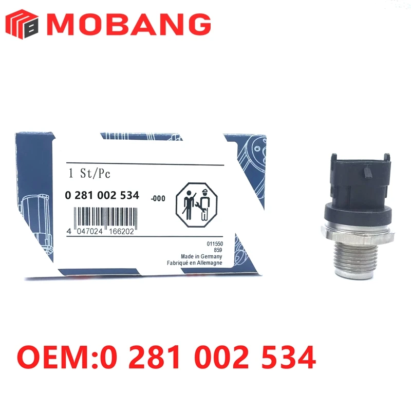 Sensor tekanan bahan bakar rel umum 0281002405 0281002475 0281002522 0281002534 0281002568 0281002652 untuk BMW 3 5 7 X5 2.5 3.0 D XD