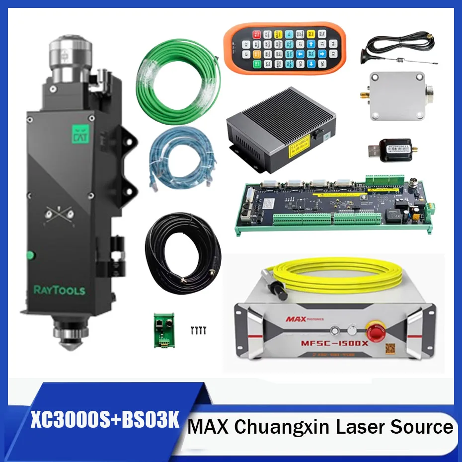 MAX Chuangxin Laser Source Cutting Edition 1500W 2000W 3000W XC3000S Laser System BS03K Intelligent Cutting Head Laser Kit