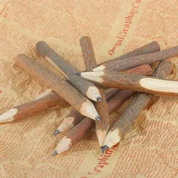 Hot Sale Wooden Pencil New Graphite Pencil Branch and Twig Pen Writing Tool Crafts Art Work School Supplies