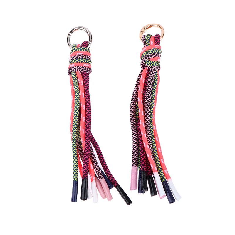 New Hardware Anti-theft Keychain Fashion Bag Accessories Tassel Female Bag Decoration