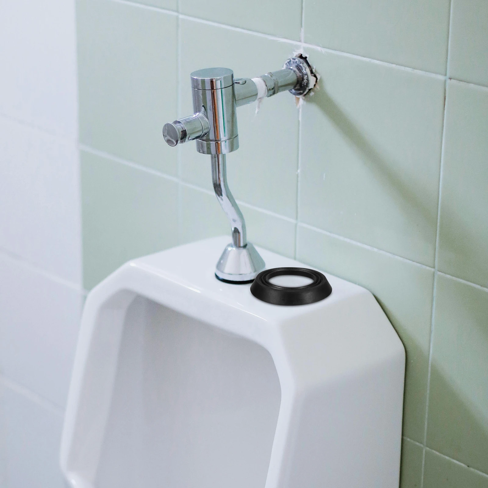 

2Pcs Rubber Urinal Drain Gasket Leakproof Sealing Ring Durable Flange Easy Install Suitable for Various Urinals